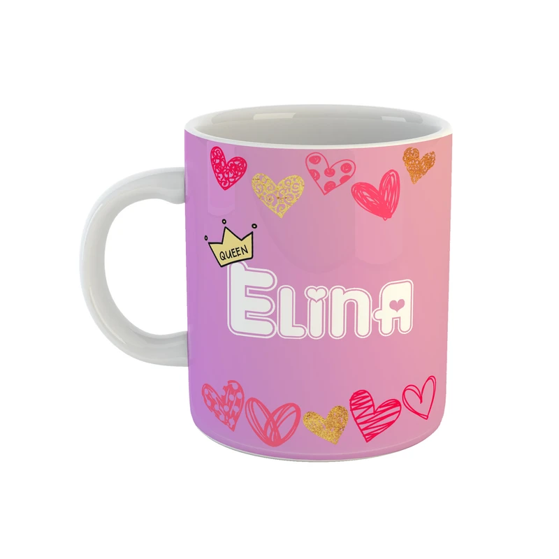 ماگ طرح تک شاخ مدل الینا