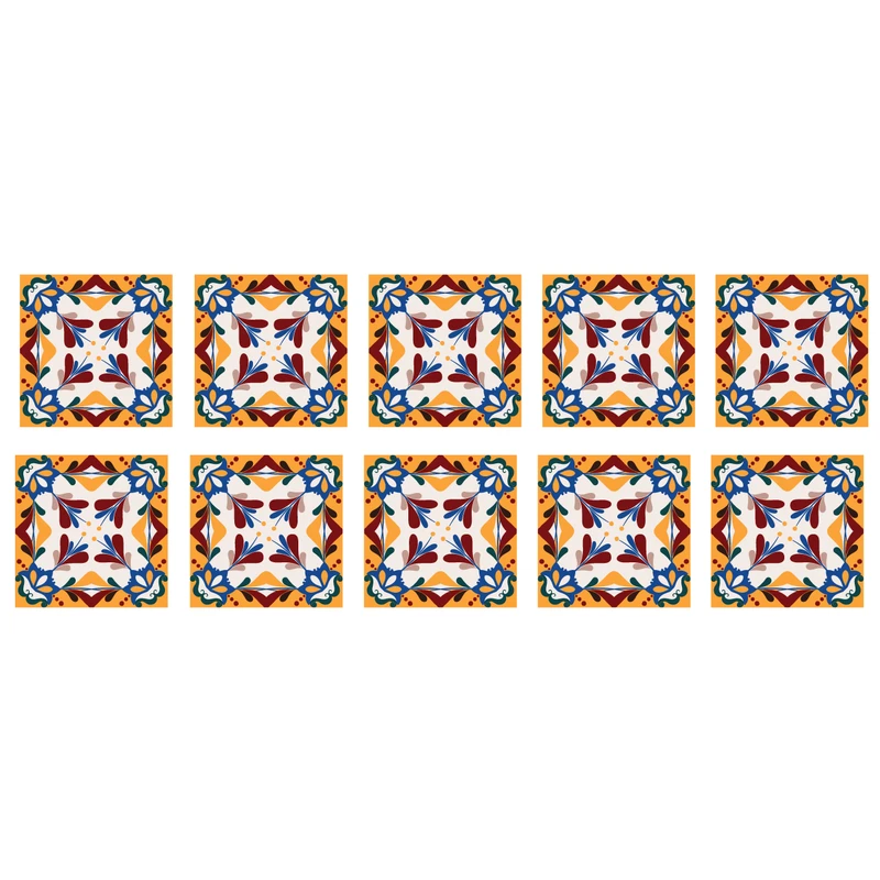 استیکر کاشی باروچین مدل zht-30 مجموعه 10 عددی