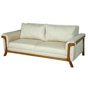 مبل راحتی سه نفره چشمه نور کد MA-412.3-BR-WT