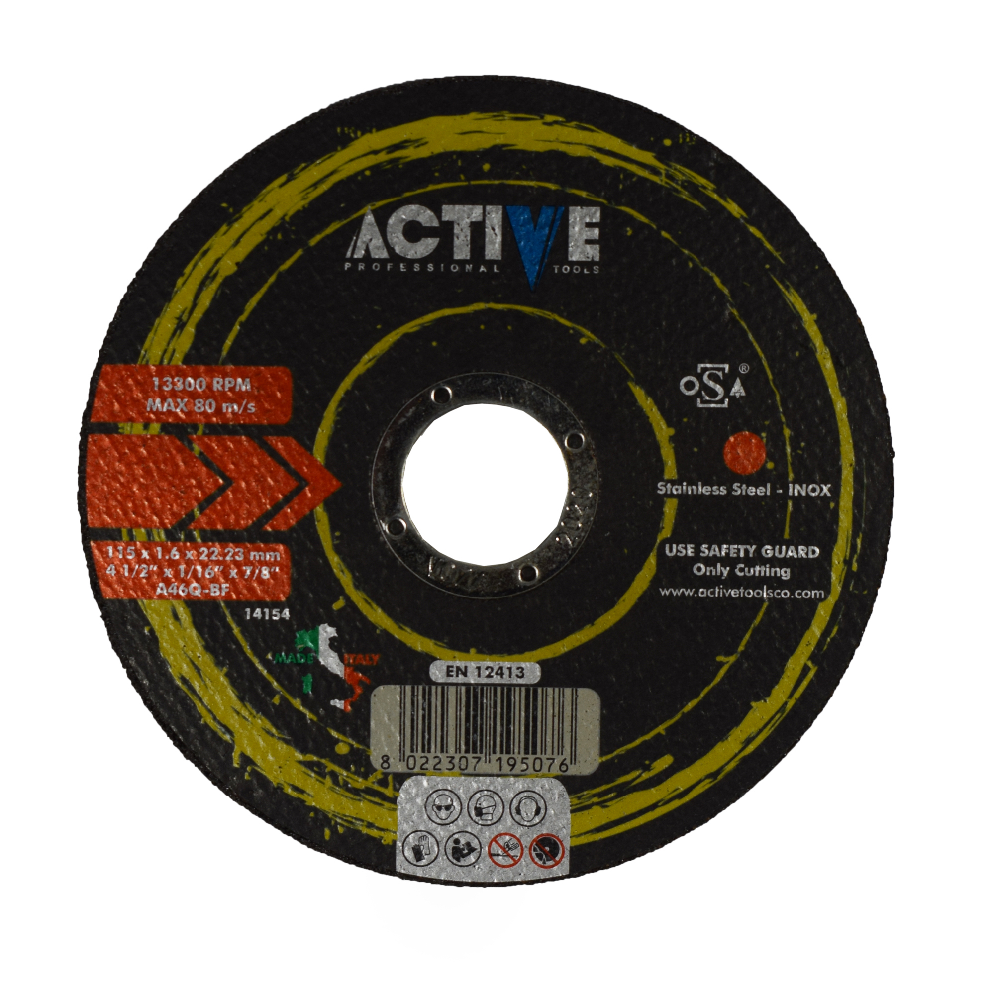 صفحه سنگ برش استیل اکتیو مدل AC-11516