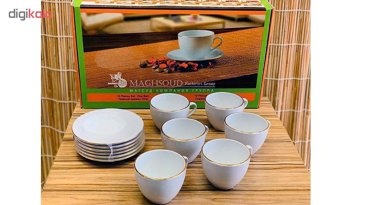 سرویس چای خوری 12 پارچه مقصود مدل CA12 main 1 3