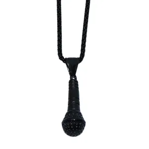 گردنبند مردانه طرح میکرفون کد Mi01