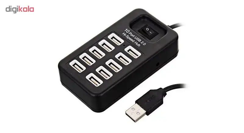 هاب 10 پورت USB 2.0 مدل p-1603