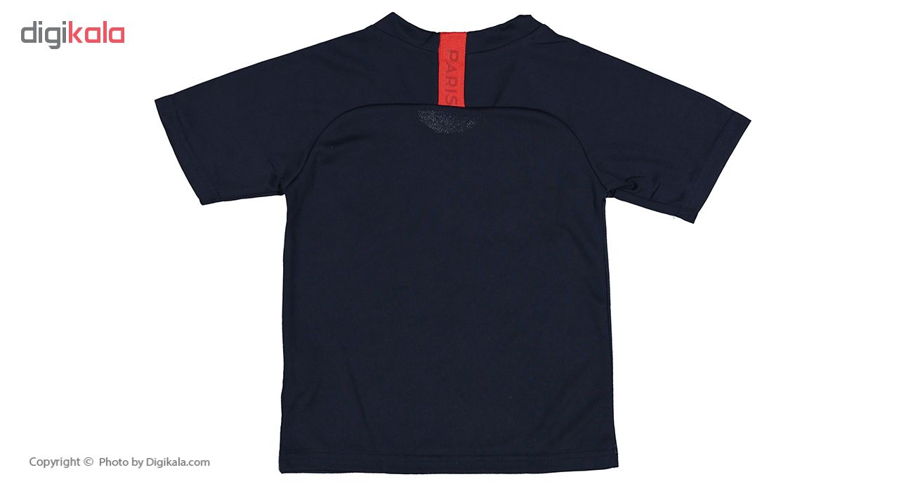 ست پیراهن و شورت ورزشی پسرانه طرح پاریس سنت ژرمن  کد 123