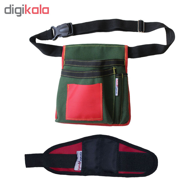 کیف ابزار عیدن مگنتیک مدل 9808 به همراه مچ بند ابزار