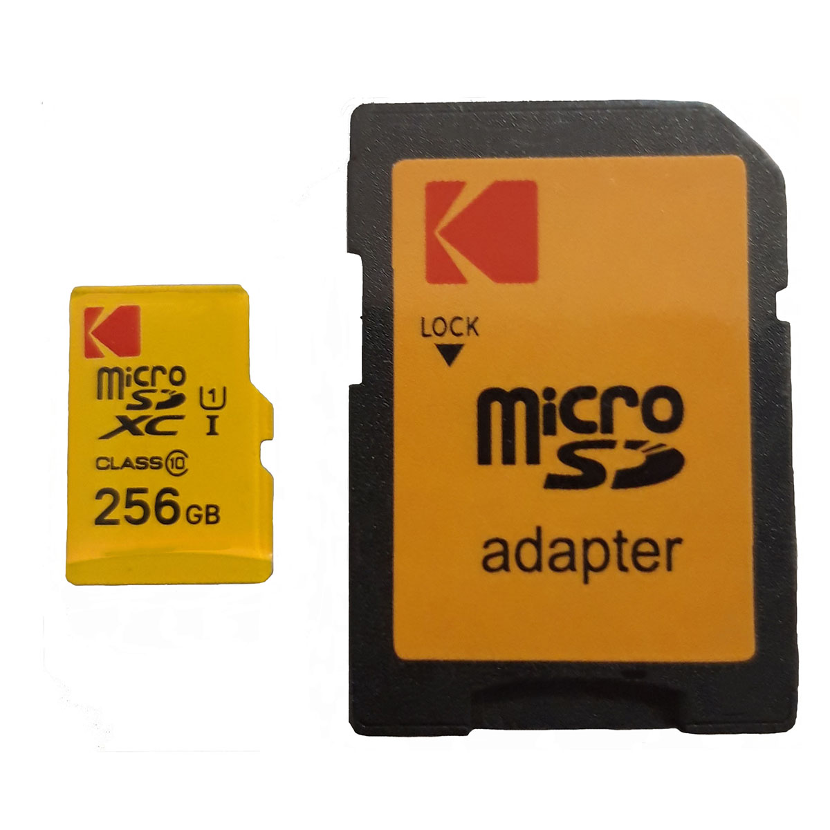 کارت حافظه microSDXC کداک مدل IP22 کلاس 10 استاندارد UHS-I U1 سرعت 85MBps ظرفیت 256گیگابایت به همراه آداپتور SD