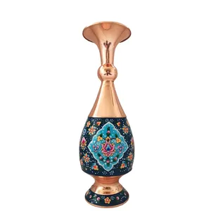 گلدان میناکاری طرح مس و پرداز کد ۰۱