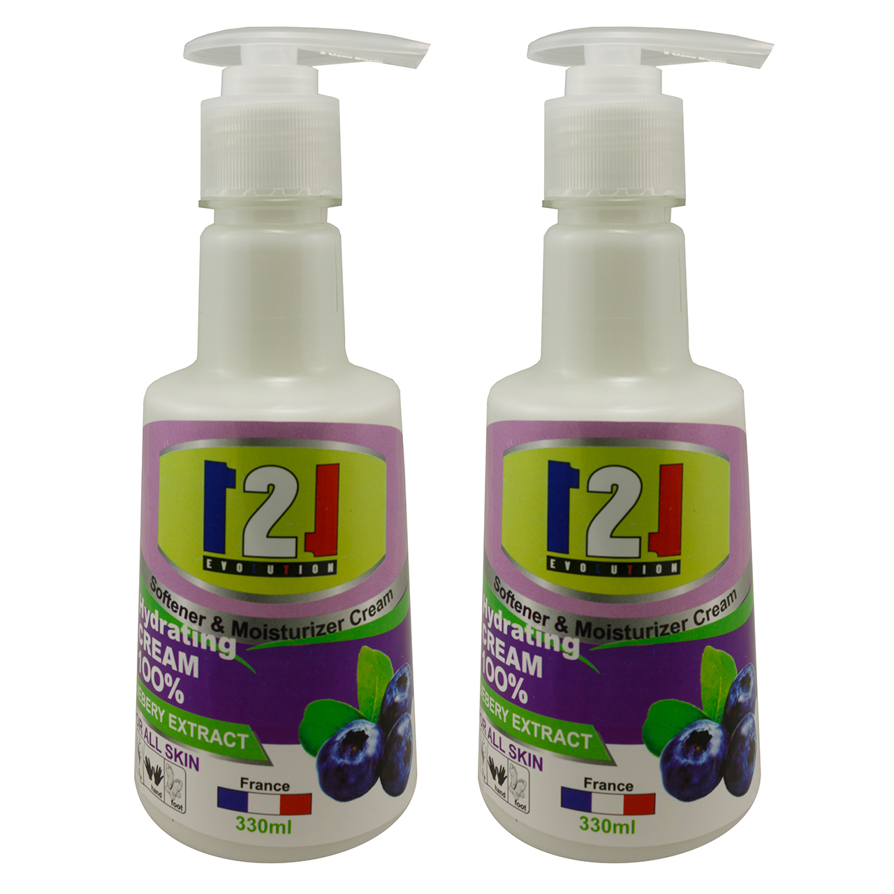 کرم مرطوب کننده 121 مدل BLUEBERY حجم 330 میلی لیتر مجموعه 2 عددی
