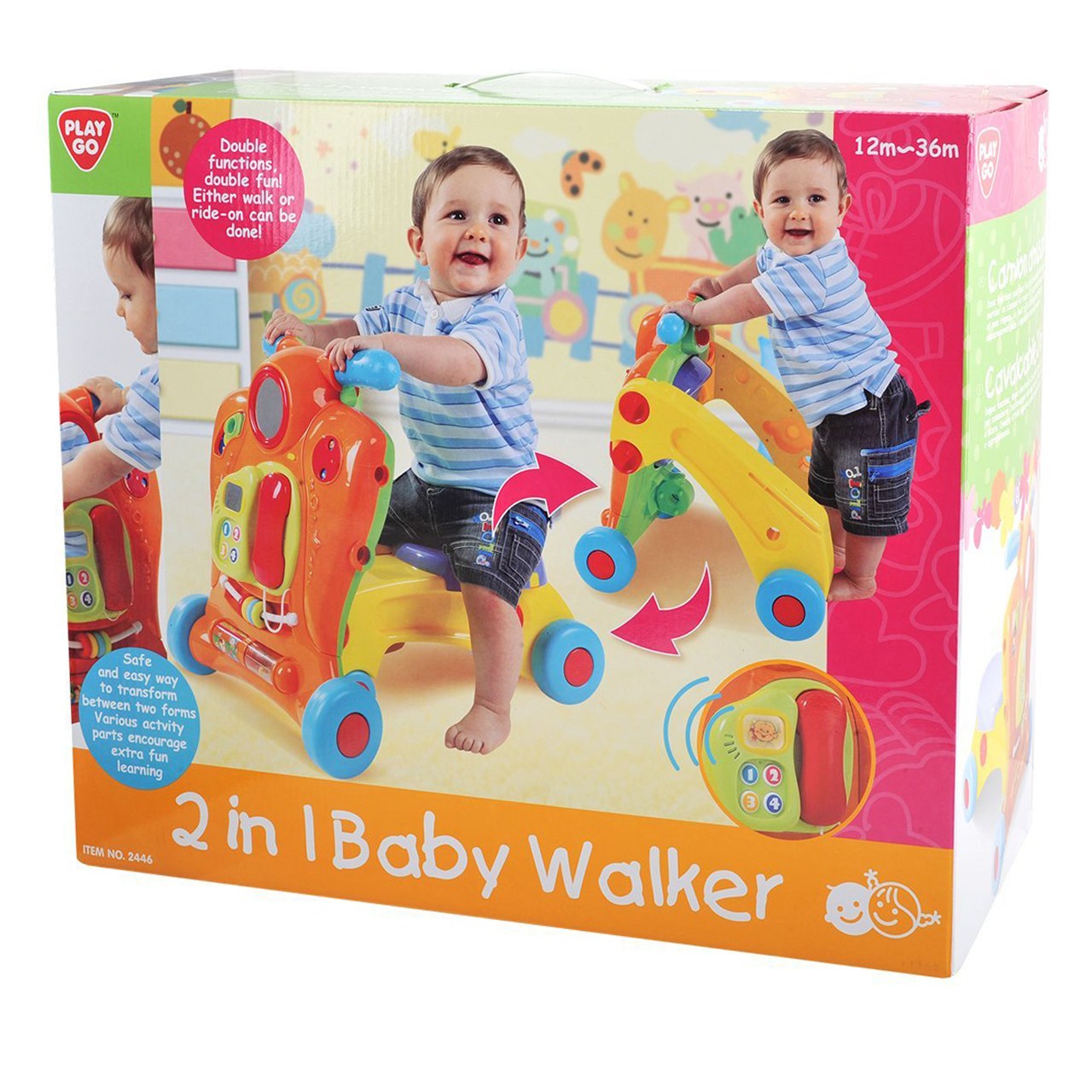 واکر پلی‌گو مدل 2in I Baby Walker 2446 Baby