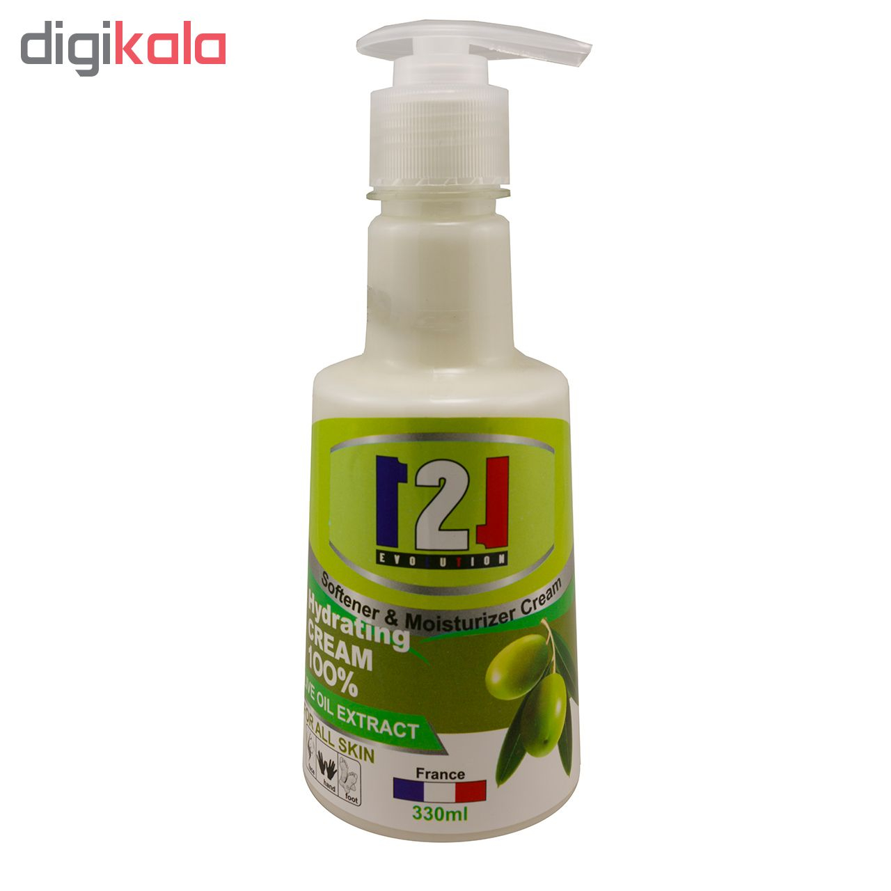 کرم مرطوب کننده 121 مدل OLIVE OIL حجم 330 میلی لیتر به همراه کرم مرطوب کننده حجم 75 میلی لیتر