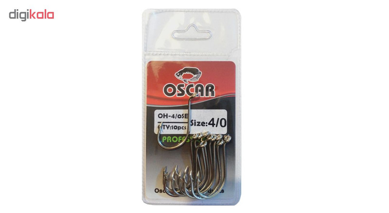 قلاب ماهیگیری اسکار مدل OH-4-0SE سایز 4.0 بسته 10 عددی