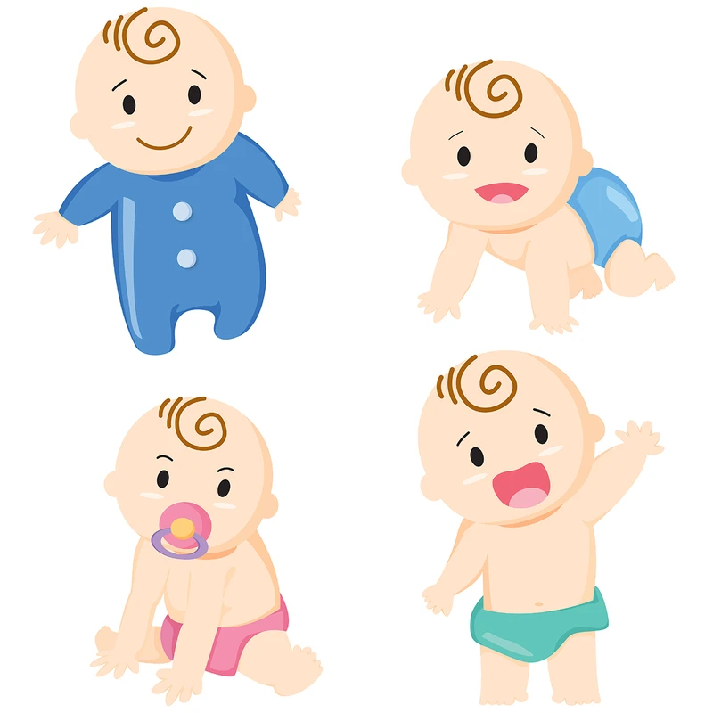 استیکر کلید و پریز طرح cute baby 04