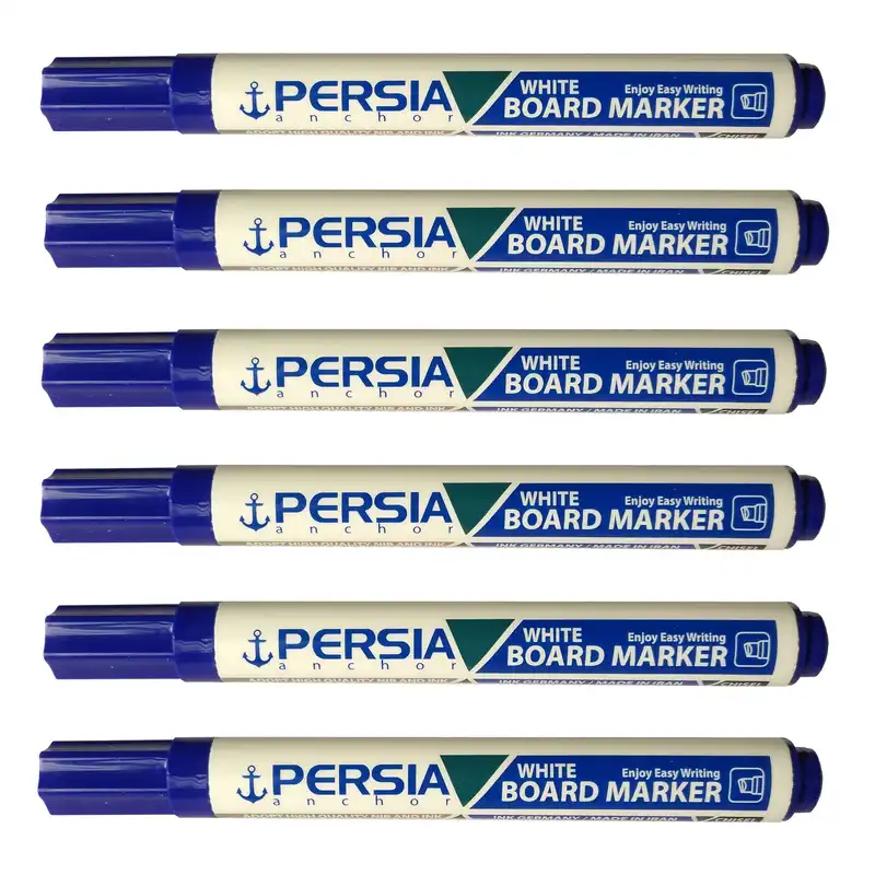 ماژیک وایت برد پرشیا کد P-201 بسته 6 عددی