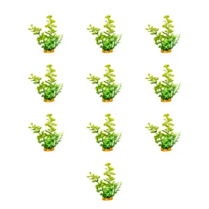 گیاه مصنوعی آکواریوم کد 80 بسته 10 عددی 