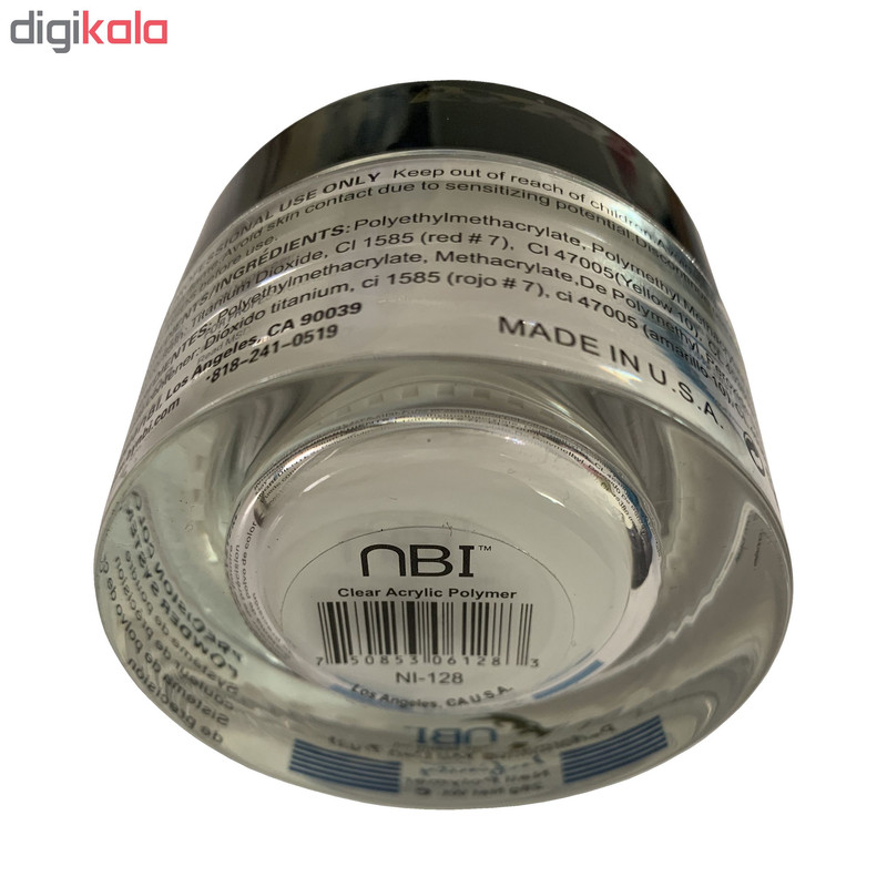 پودر کاشت ناخن ان بی آی مدل Clear Acrylic وزن 28 گرم