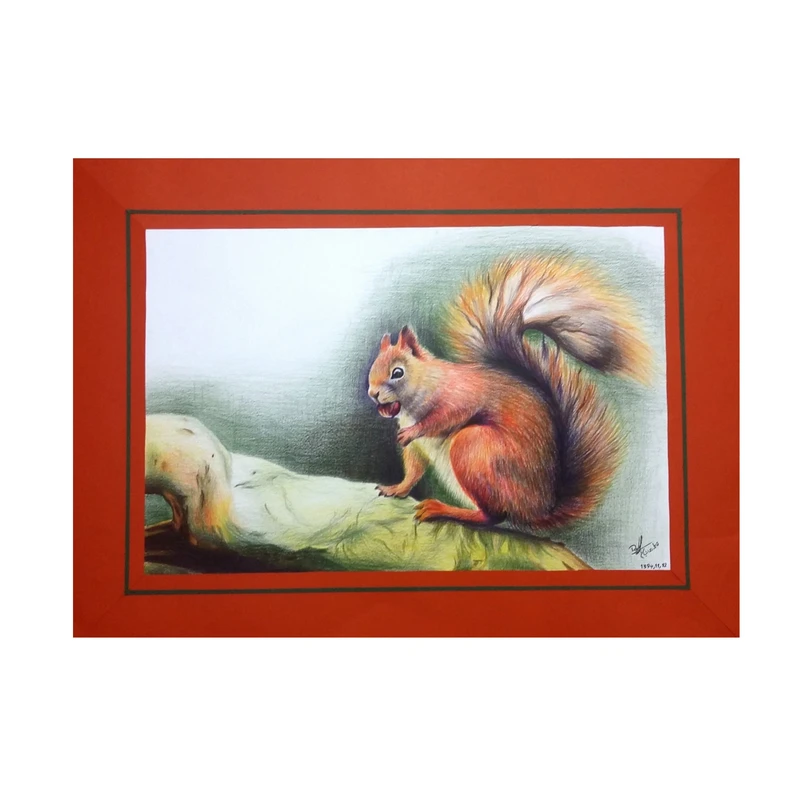 تابلو نقاشی مداد رنگی کد fr105