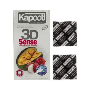 کاندوم کاپوت مدل 3D Sense بسته 12 عددی به همراه کاندوم گود لایف مدل  کلاسیک مجموعه 2 عددی