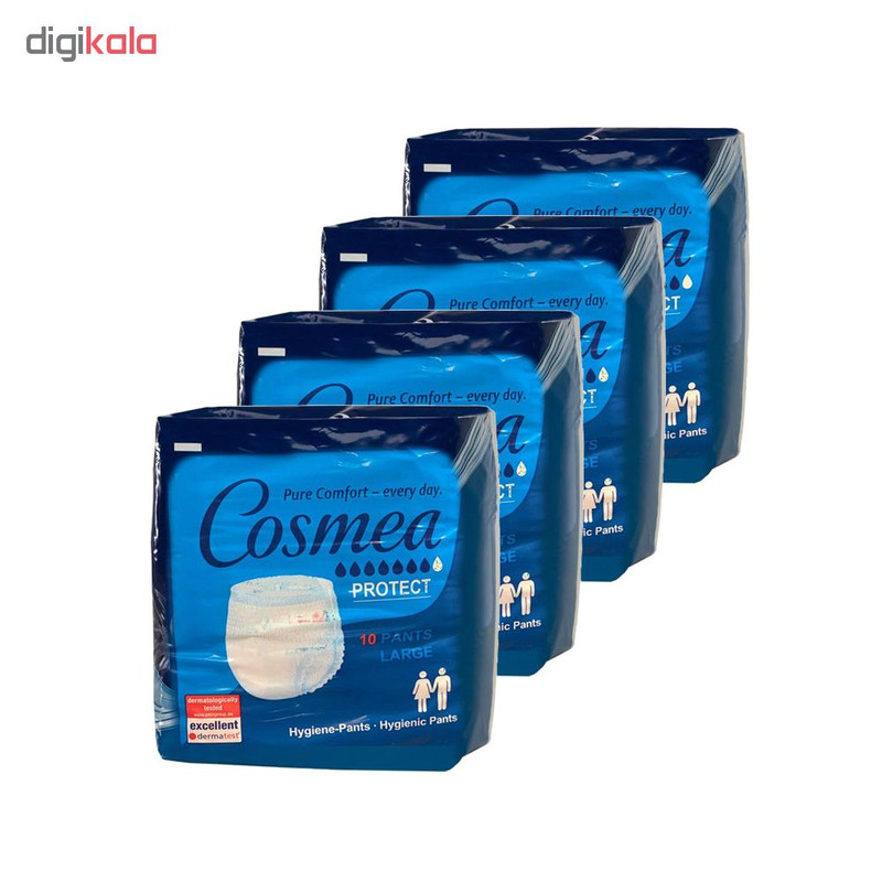 پوشینه شورتی بزرگسال کازمآ مدل Large مجموعه 4 عددی