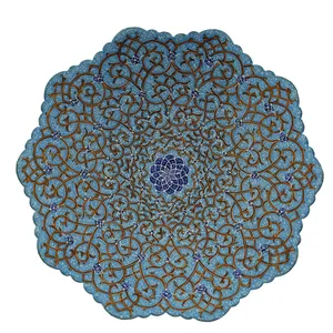 بشقاب میناکاری اسماعیلی طرح اسلیمی کد 07