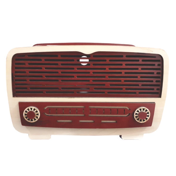 جعبه دستمال کاغذی طرح رادیو