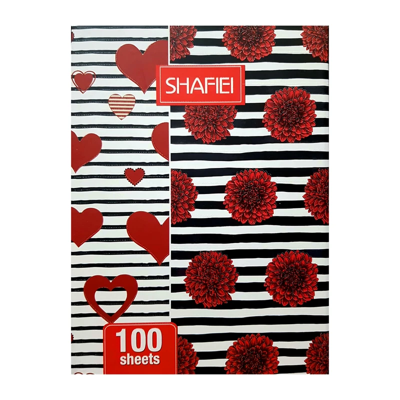 دفتر کلاسوری شفیعی طرح گل کد 58-8