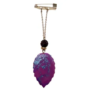 سنجاق سینه مدل برگ کد  PM 326