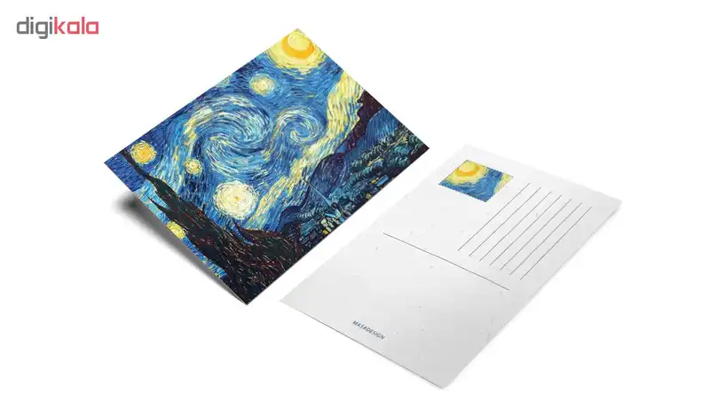 کارت پستال ماسا دیزاین طرح نقاشی ونسان ونگوگ کد postv01