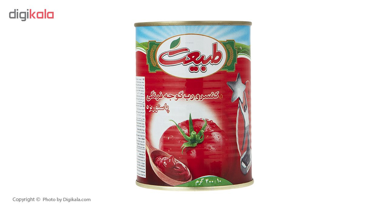کنسرو رب گوجه فرنگی طبیعت مقدار 400 گرم