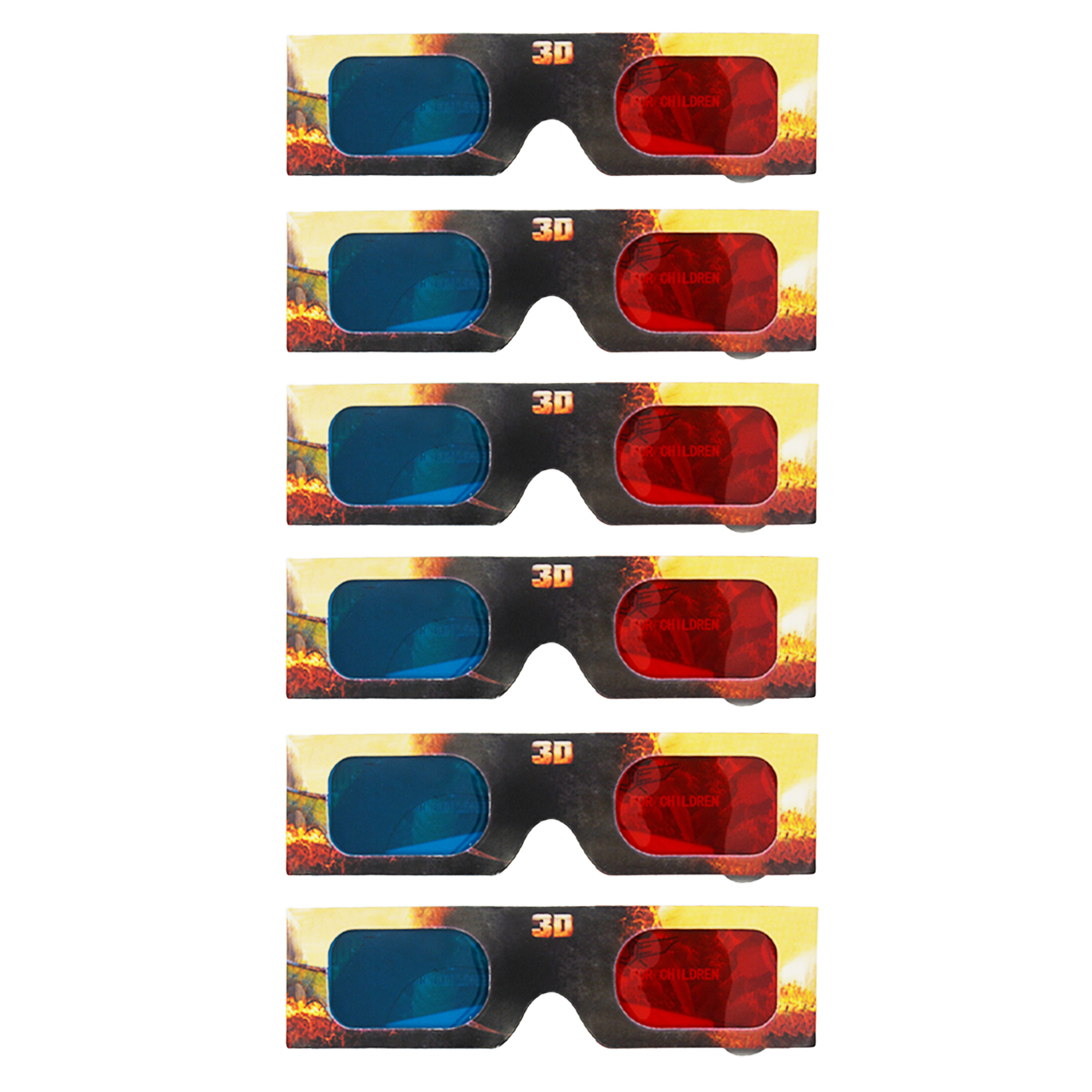 عینک سه بعدی مدل zippleback بسته 6 عددی