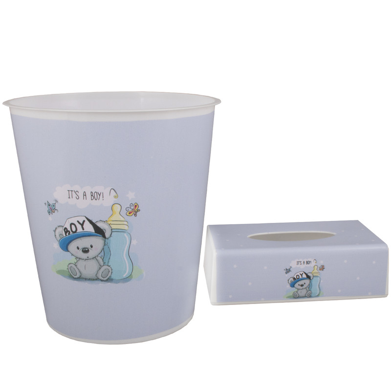 ست سطل و جادستمال اتاق کودک طرح خرس کد 4042