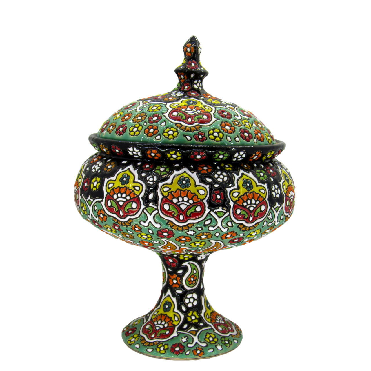 شکلات خوری میناکاری سفالی مدل s03