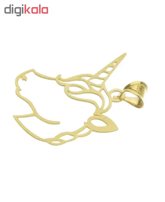 آویز گردنبند طلا 18 عیار زنانه طرح تک شاخ کد UN029