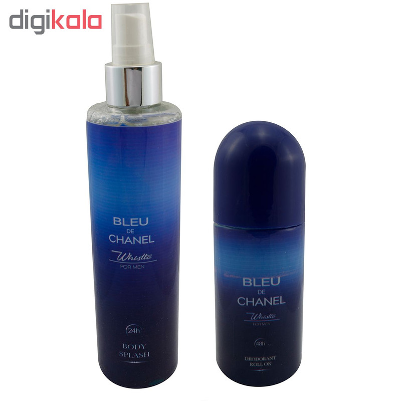 بادی اسپلش مردانه ویسل مدل Bleu De CHanel حجم 250 میلی لیتر به همراه رول ضد تعریق حجم 65 میلی لیتر