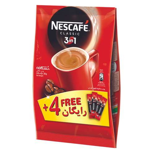 کافی میکس کلاسیک 3در1 نسکافه - 20 ساشه 20 گرم + 4 عدد رایگان
