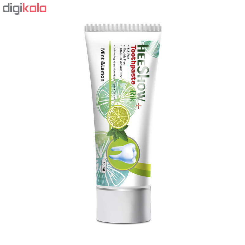 خمیر دندان هیشو ریک مدل mint & lemon حجم 75 میلی لیتر