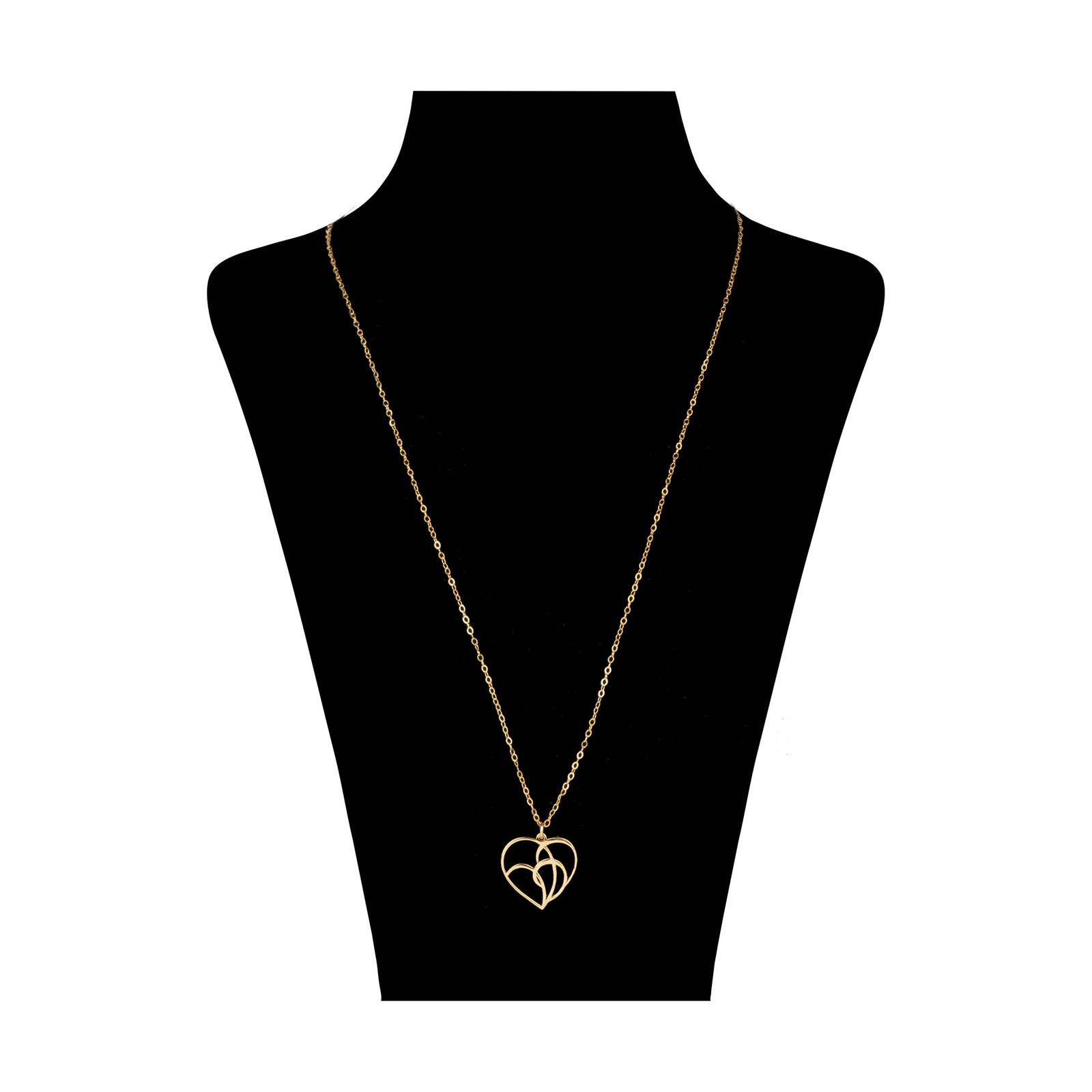 گردنبند طلا 18 عیار زنانه مایا ماهک مدل MM0957 طرح قلب -  - 1