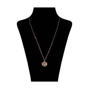 گردنبند طلا 18 عیار زنانه مایا ماهک مدل MM0959 طرح گل رز
