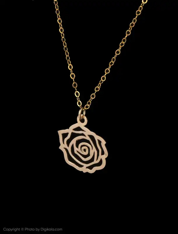 گردنبند طلا 18 عیار زنانه مایا ماهک مدل MM0959 طرح گل رز