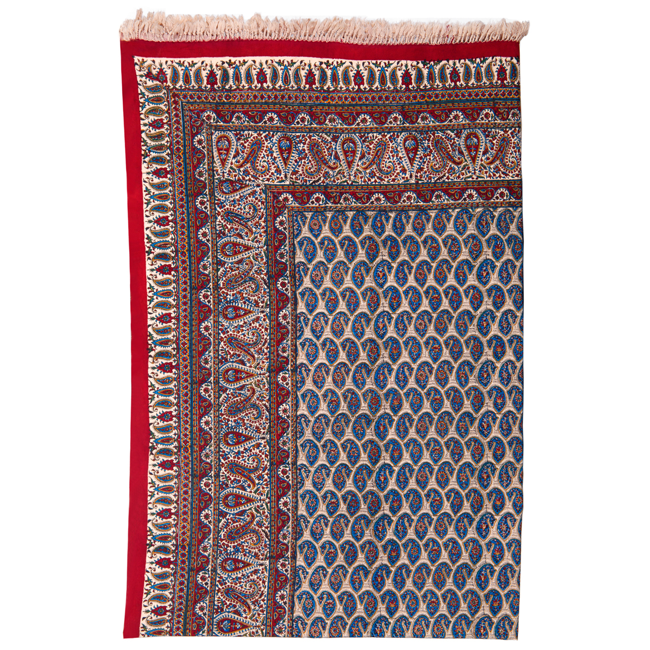 رومیزی قلمکار نشاط طرح ماهی کد FR 104