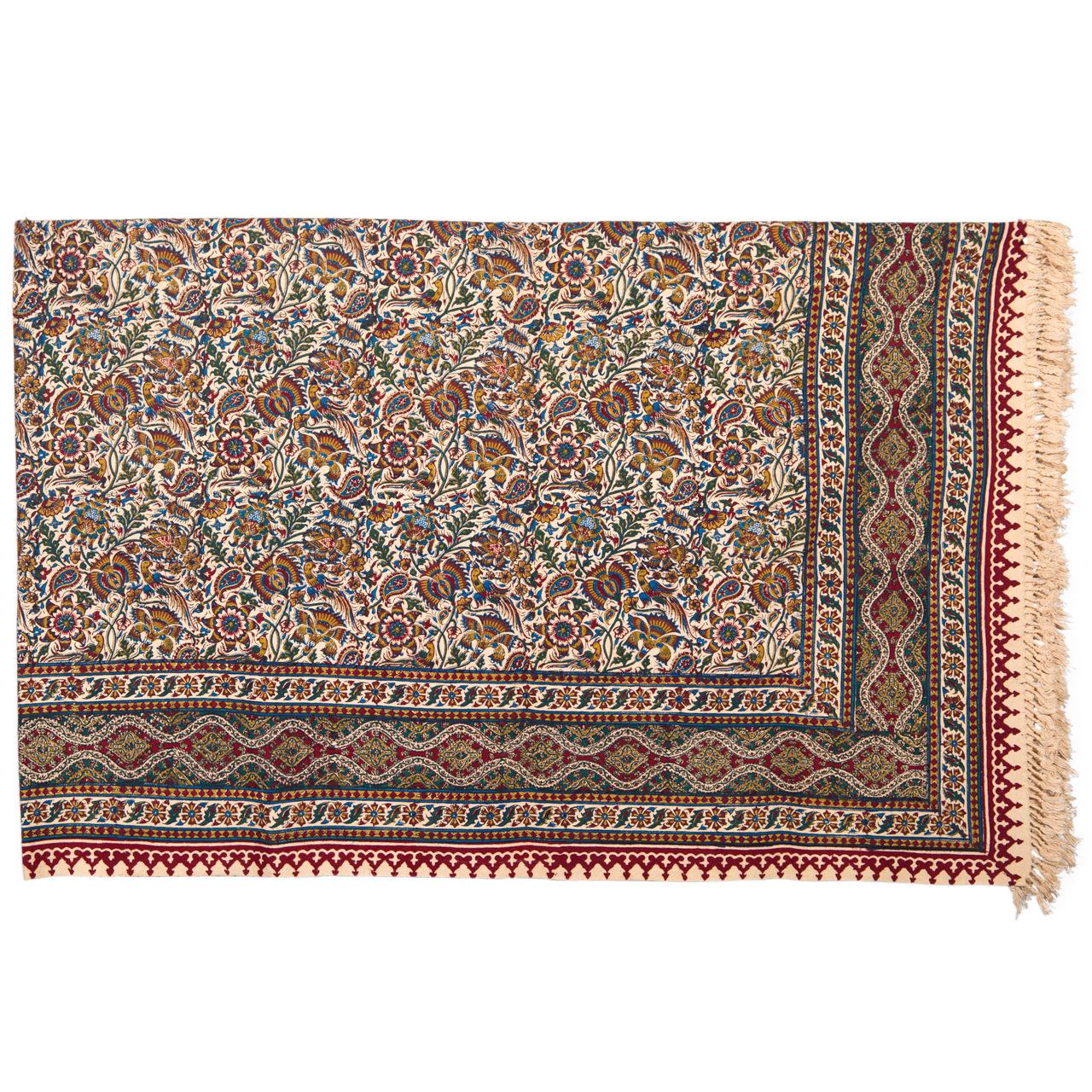 رومیزی قلمکار اخوان سجادی طرح باغ بهشت کد FR 106