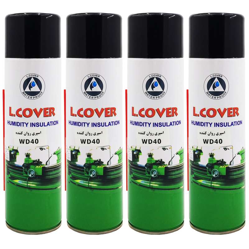 اسپری روان کننده الکاور مدل WD40 حجم 500 میلی لیتر بسته 4 عددی