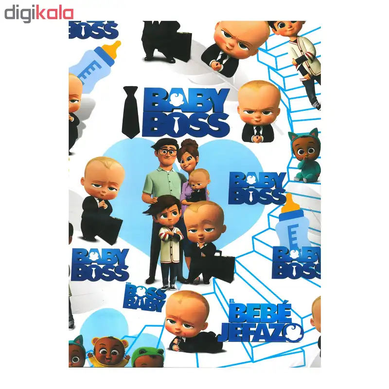 کاغذ کادو طرح بچه رئیس کد 315 بسته 5 عددی