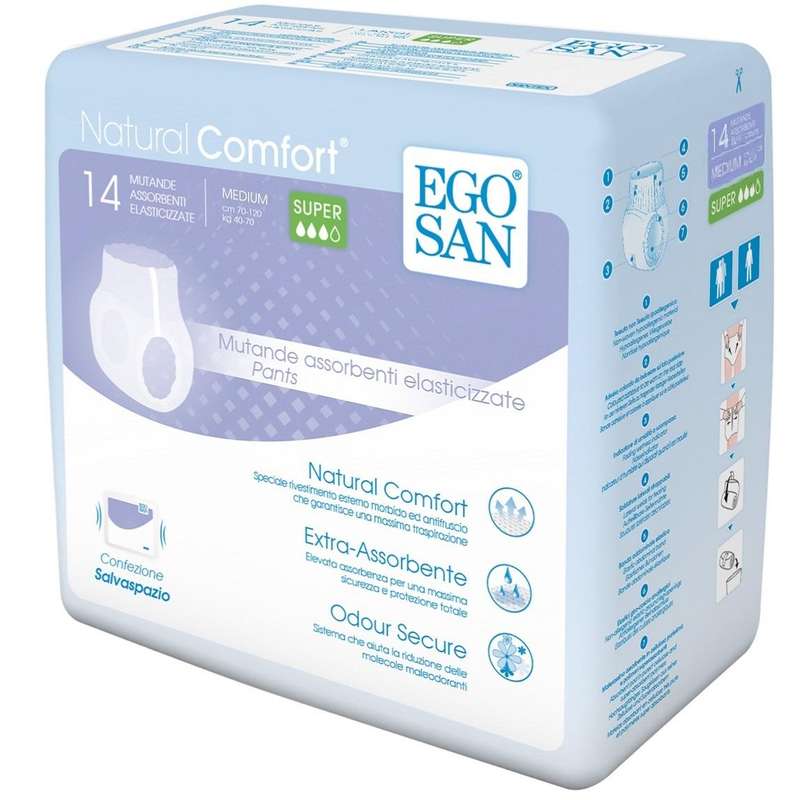 پوشینه شورتی بزرگسال اگوسان مدل مدیوم سوپر مجموعه 2 عددی