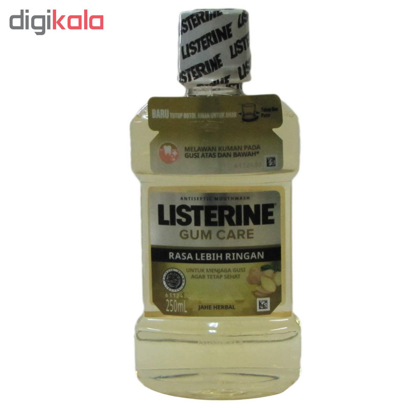 دهان شویه لیسترین مدل gum care حجم 250 میلی لیتر
