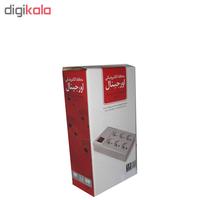چند راهی برق و محافظ ولتاژ اورجینال مدل 1018