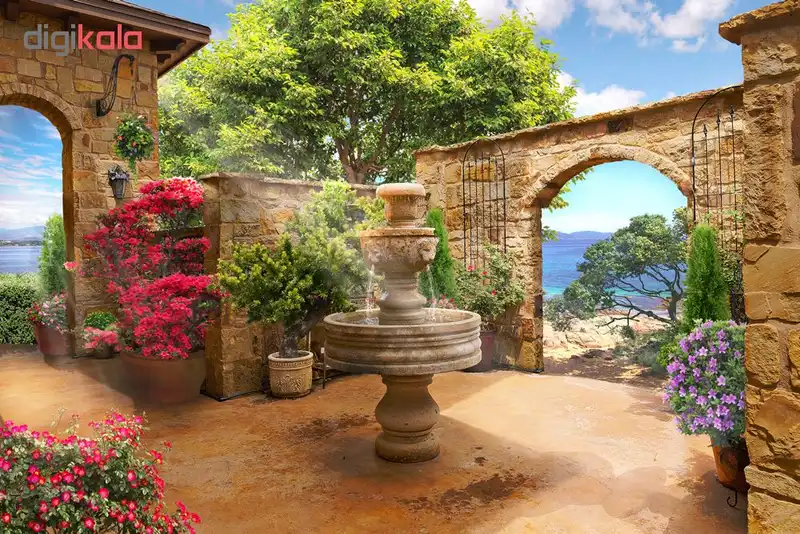 پوستر دیواری سه بعدی طرح باغ کد ARTS455