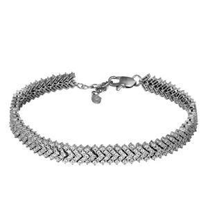 دستبند نقره زنانه مد و کلاس کد 1000181