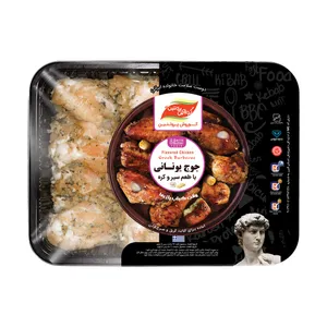 بازو کبابی مرغ کوروش پروتئین البرز با طعم سیر و کره یونانی مقدار 800 گرم