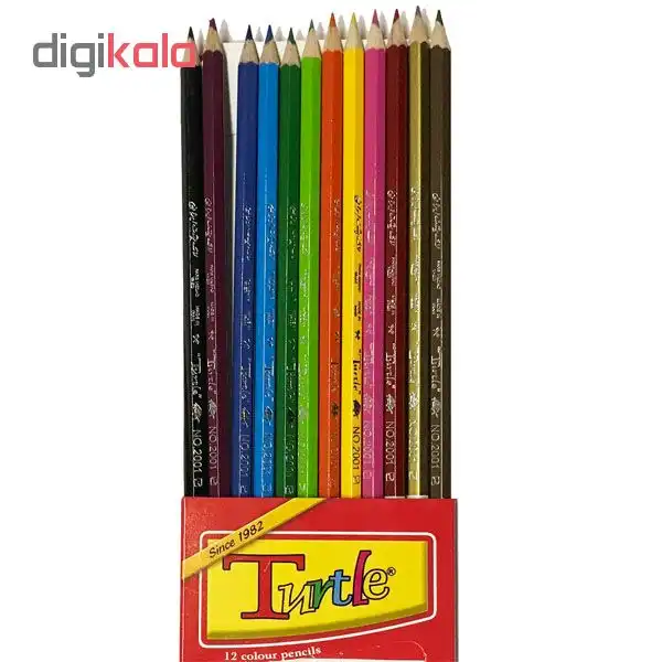 مداد رنگی 12 رنگ لاک پشت ایرانی کد 01