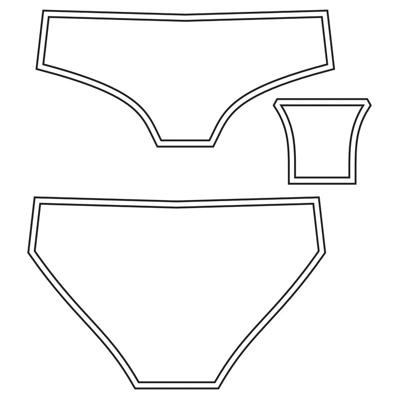 الگوی آماده خیاطی شورت زنانه متد ترک کد 1 سایز 40 تا 46 مجموعه 4 عددی